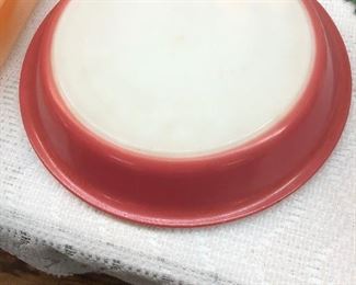 Pyrex red pie plate 