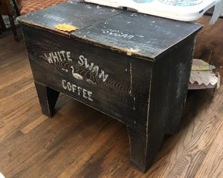 Primitive meal chest box for coffee   (new)