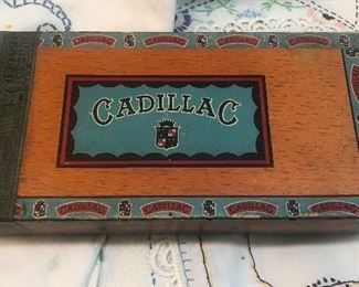 Vintage Cadillac cigar box