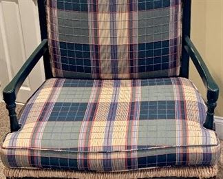 Rush Seat Chair with Cushions: $150