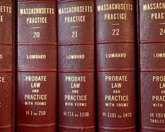 Massachusetts Practice Probate Law Set: $50