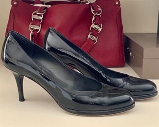 Stuart Weitzman black patent leather shoes: 8.5: $25