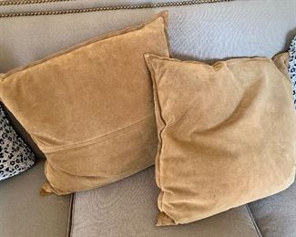 Suede pillows: $20