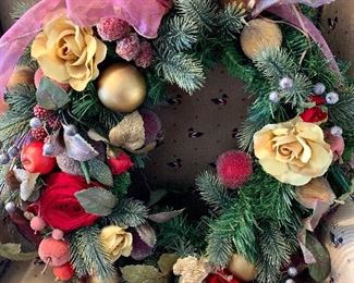 Beautiful wreath, could be front gate: $25