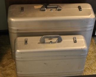 Vintage Halliburton aluminum suitcase