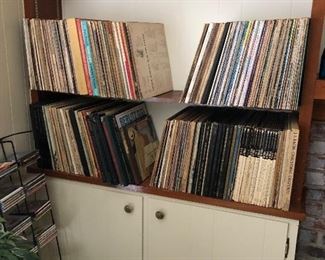 Large selection of records 