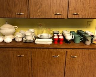 Dishes and coffee mugs