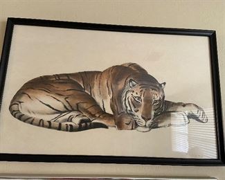 “Resting Tiger” - Jean Camille Cipra
Signed French artist