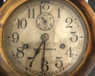 Seth Thomas brass ship’s clock