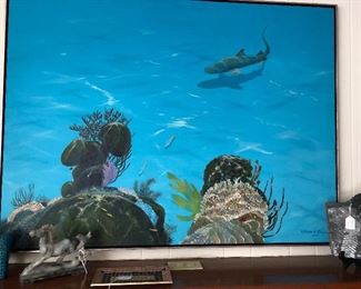 1970’s Shark painting in San Juan, Puerto Rico