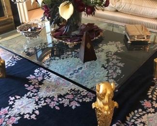 Gilded carved table