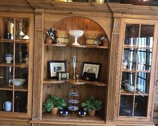 Large pine cabinet