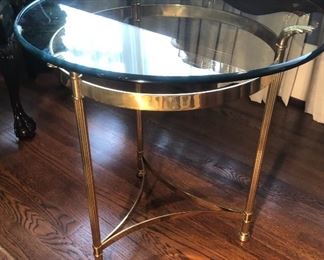 Brass end table