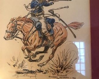 Hand colored artist signed