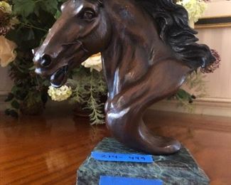  Burt Reynolds bronze horse bust 