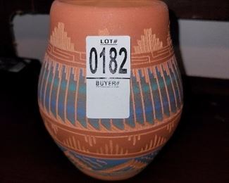 Lot #182 - Signed Pottery - $20