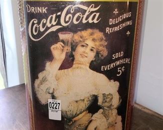 Lot #227 - Coca Cola Trash Can - $10
