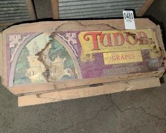 Lot #480 - Antique Wooden Crate - $25
