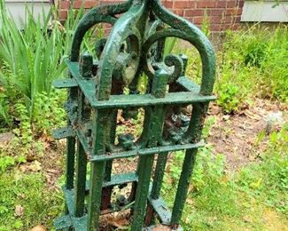 Antique Cast Iron Fence Corner Post (2 Available) - $550 each