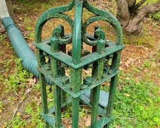 Antique Cast Iron Fence Corner Post (2 Available) - $550 Each