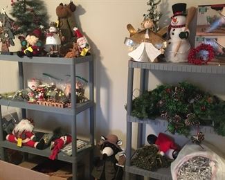 We have one entire room dedicated to Christmas decor.