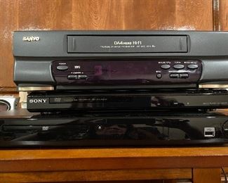 VCR'S DVD'S BLURAY, SURROND SOUND, SOUND BAR, SPEAKERS, YOU NAME IT...