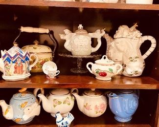 TEA POTS A PLENTY