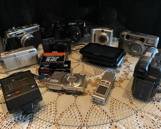 lots of Camaras, recorders, Garmin, 