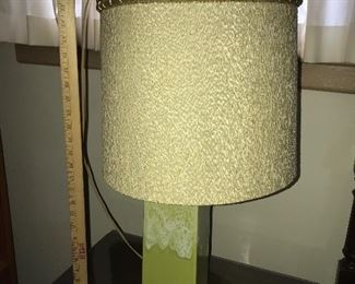Green Drip Lamp $25.00  (pick up only). There are two of these lamps. 