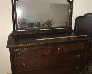 Antique dresser with mirror $120.00  (pick up only)