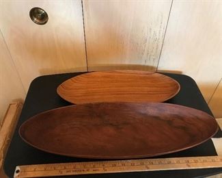 Two wood bowls $18.00 