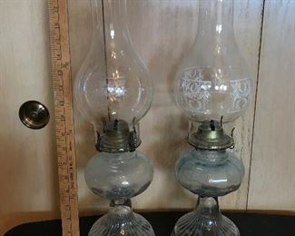 Two oil lamps $30.00 (pick up only)