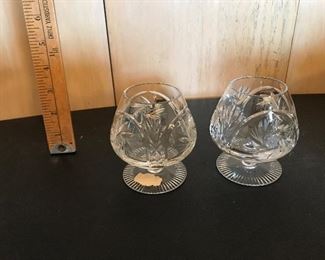 Two crystal glasses $8.00 