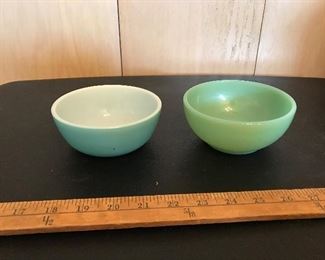 Jadeite small bowl and blue bowl $12.00