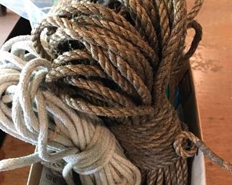 Box of ropes $5.00 (pick up only)