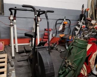 Assorted sports items