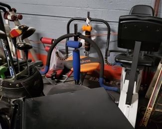 Assorted sports items