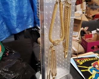 Assorted costume jewelry