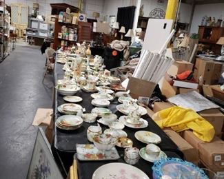 Assorted hand painted china Limoge, Nippon, Bavaria etc