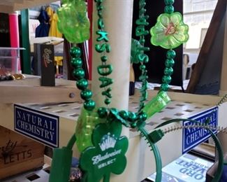 Assorted Budweiser & Bud Light St patrick's Day Decor