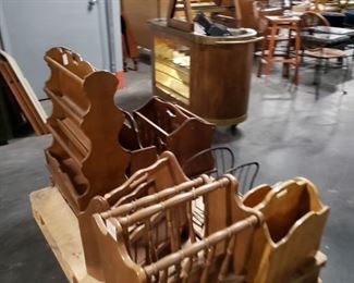 Assorted magazine racks
