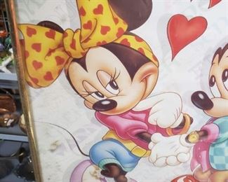 Vintage Mickey & Minnie Mouse framed love poster 16 x 20