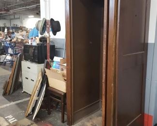 Antique Mahogany Telephone Booth (partially refinished) no phone