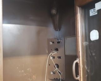 Antique Mahogany Telephone Booth (partially refinished) no phone