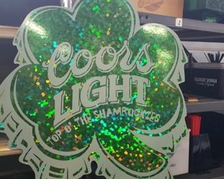 Coors Light st patrick's Day Decor