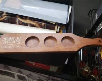 Samuel Adams wooden tasting paddle 