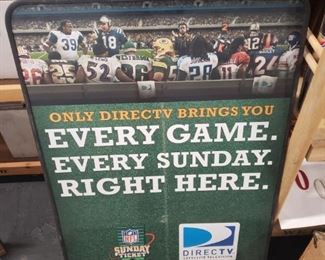 Rare Sunday Game Direct TV double sided outdoor sign