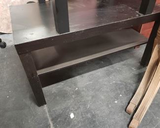 IKEA Espresso coffee table with undershelf 35.5W  x 21.75"D x 17.75"H  