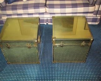 Brass storage boxes