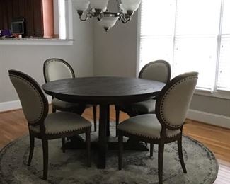 Bassett dining table with extension leaf